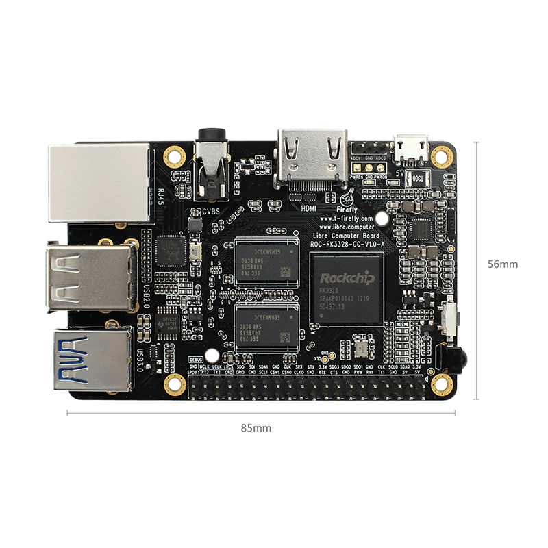 RK3328 SOC एम्बेडेड बोर्ड